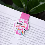 My Book Is Calling Magnetic Bookmark – Pink Retro Phone
