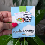 Still Chasing That Scholastic Book Fair High – Funny Nostalgic Magnetic Bookmark for Book Lovers