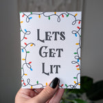 Let's Get Lit - Funny Christmas Holiday Card