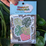 Monstera Plant Car Air Freshener | Forest Rain Scent