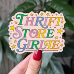 Thrift Store Girlie Retro Thrifting Sticker