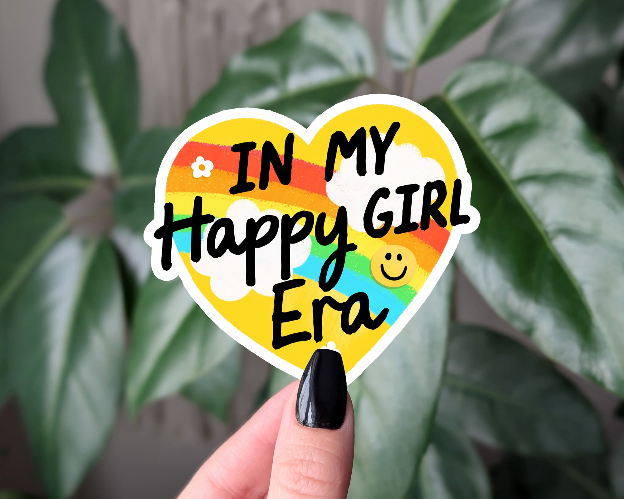 In My Happy Girl Era Rainbow Heart Sticker