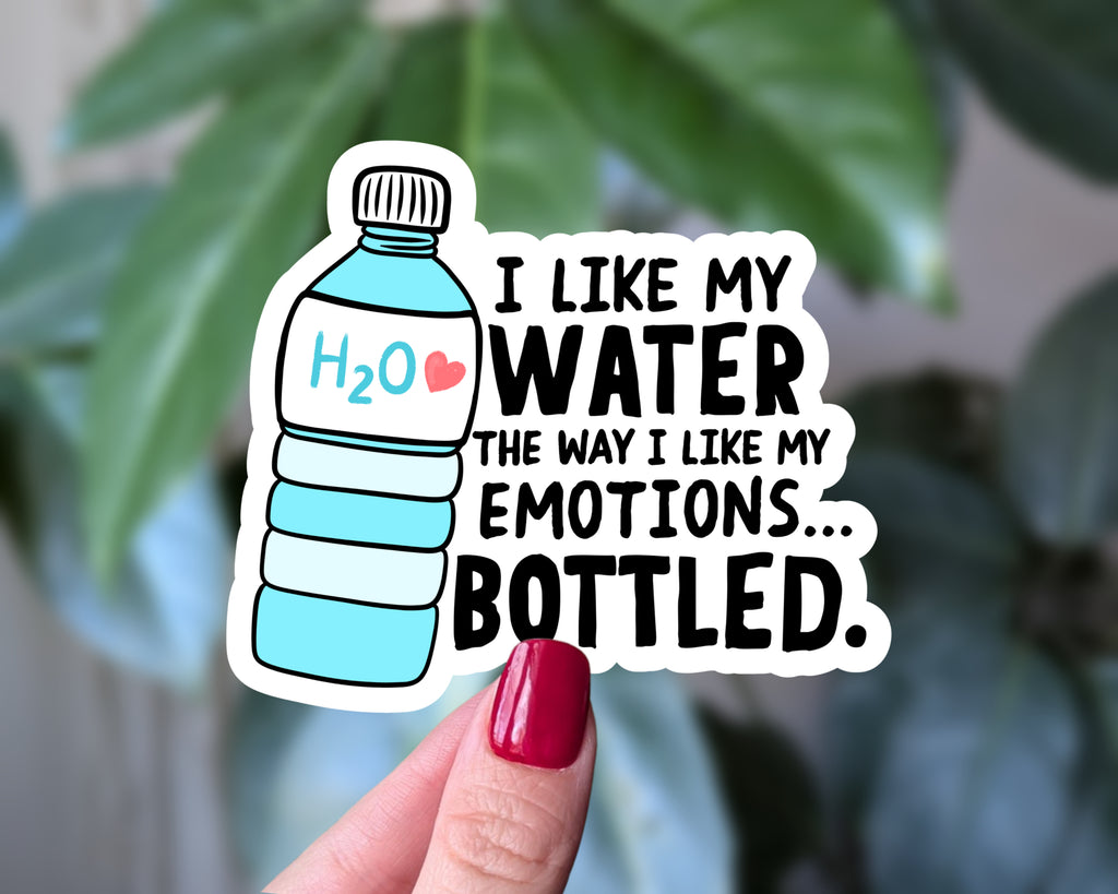 I Like My Water Bottled Sticker