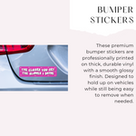 Funny Bumper Sticker 11x3 Inch | Durable Vinyl Car Decal
