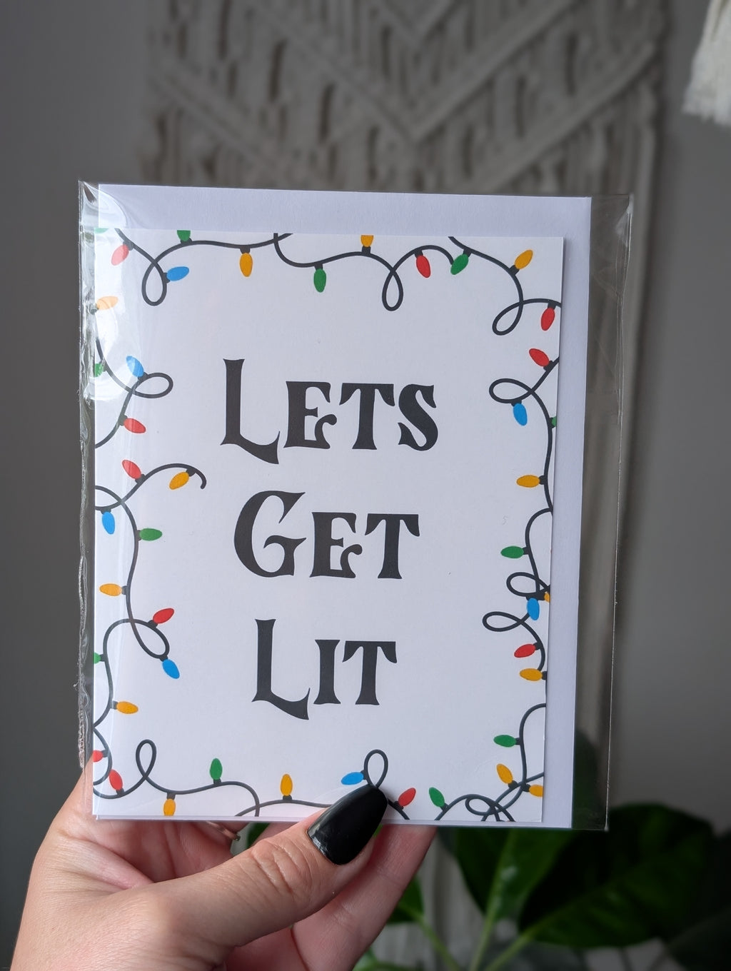 Let's Get Lit - Funny Christmas Holiday Card