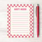 Shit I Need Notepad