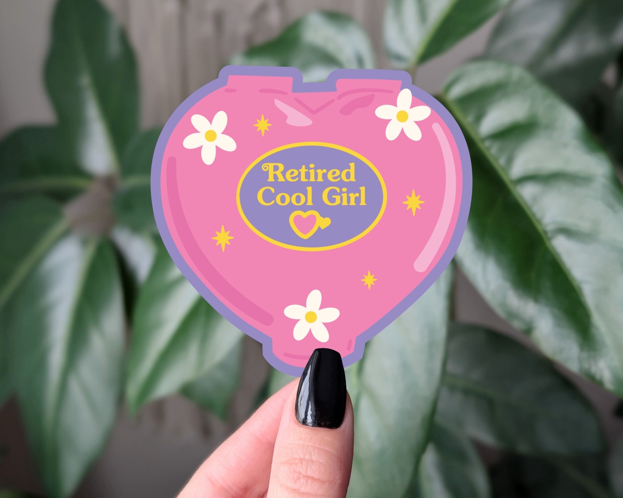 Retired Cool Girl – 90s Nostalgia Sticker