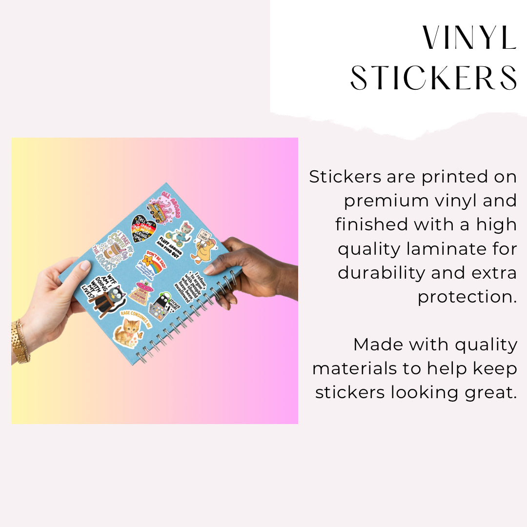 Nah Bitch Ouija Planchette Sticker | Funny Witchy Vinyl Decal