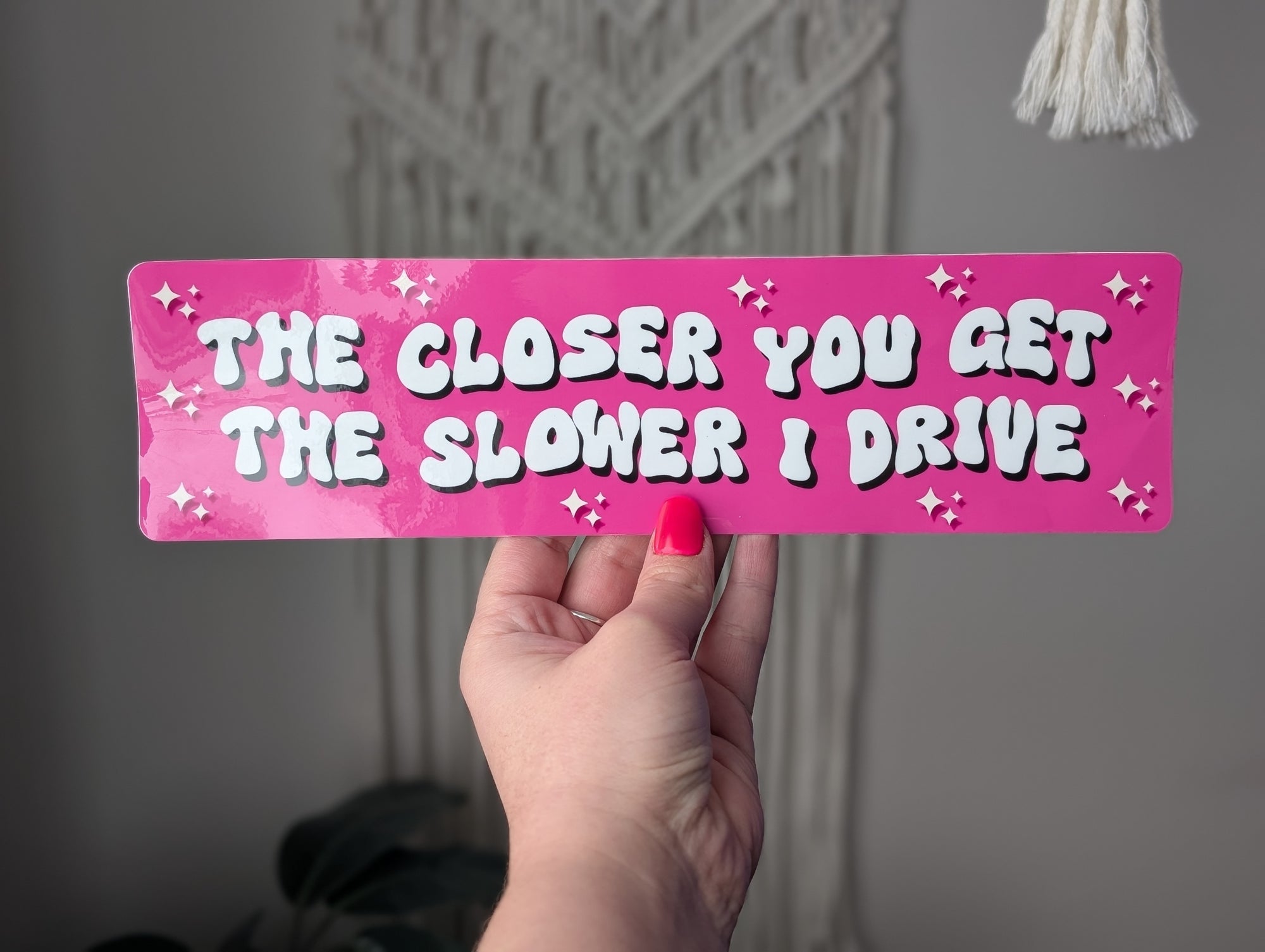 Funny Bumper Sticker 11x3 Inch | Durable Vinyl Car Decal